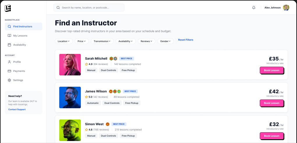 Find an instructor - Hero_border